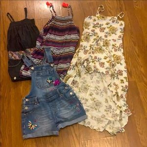 Girls 7/8 romper bundle